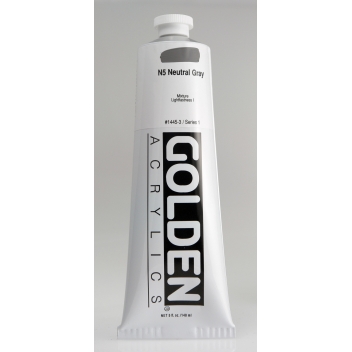 TT-01445 - 0738797144538 - Golden - Peinture Acrylic HB Golden I 150ml Gris Neutre n°5