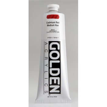 TT-01552 - 0738797155237 - Golden - Peinture Acrylic HB Golden IV 150ml Rouge Cadmium Moyen