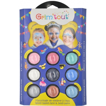 GT41635 - 3700010416354 - Grim'tout - Palette Maquillage sans paraben 9 couleurs Reine des Neiges