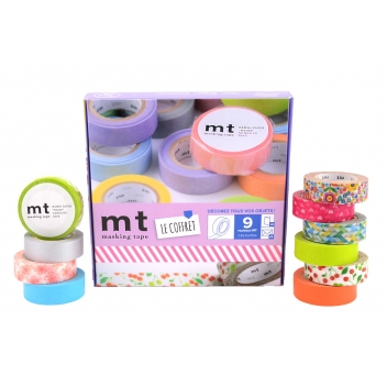 MT40002 - 3700010400025 - Masking Tape (MT) - Masking Tape MT 1,5 cm Assortiment 9 pièces - 3