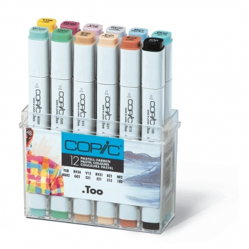 CM12SPA - 4013695257129 - Copic - Set 12 marqueurs Manga Copic Marker Pastel