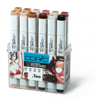 CM12SPO - 4013695257136 - Copic - Set 12 marqueurs Manga Copic Marker Portrait