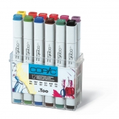 Set 12 marqueurs Manga Copic Marker Couleurs vives