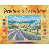 Tableau peinture au numéro Lavande en Provence