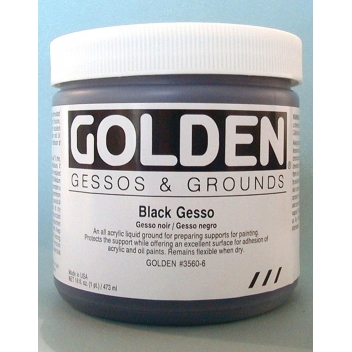 2-03560 - 0738797915398 - Golden - Black Gesso (Noir) 236 ml