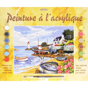 PL41142 - 5013634010357 - KSG - Tableau peinture au numéro Rivage Breton - 3