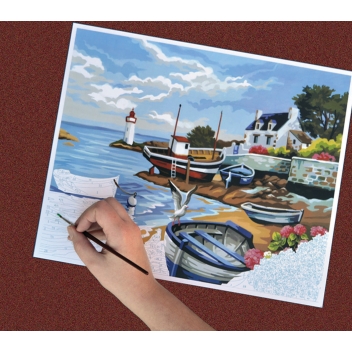 PL41142 - 5013634010357 - KSG - Tableau peinture au numéro Rivage Breton