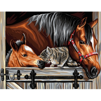 PL41899 - 5013634015239 - KSG - Tableau peinture au numéro Un Trio en Or