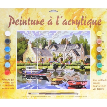 PL78 - 5013634001300 - KSG - Tableau peinture au numéro Maisons Bretonnes - 2