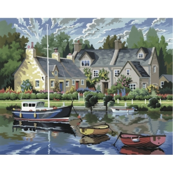 PL78 - 5013634001300 - KSG - Tableau peinture au numéro Maisons Bretonnes