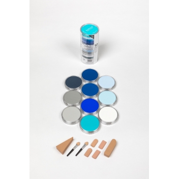 PAN30103 - 0879465002047 - Panpastel - Pastel Panpastel Set 10 couleurs + outils Marine - 2