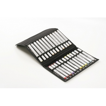 SA41364 - 3700010413643 - Oz international - Trousse de rangement chevalet pour 24 marqueurs - 2