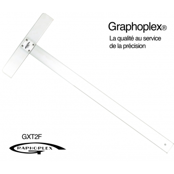 GX-T2F - 3700010405204 - Graphoplex - Té tête fixe vissée 2 bords anti-taches 80 cm