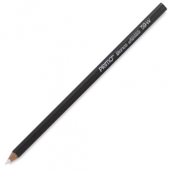GP059W - 0044974459006 - General Pencil - Crayon Fusain Primo Blanc 12 pièces