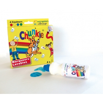 CH41616 - 3700010416163 - Chunkie - Chunkie Marqueur mousse pour enfant 4 couleurs classiques