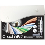 Set de 24 Marqueurs Graph'it Brush Architecture