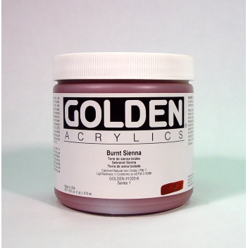 4-01020 - 0738797102064 - Golden - Peinture Acrylic HB Golden I 473ml Terre de Sienne brûlée