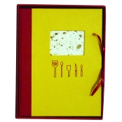 Livre de recette Masala 18x18 cm Jaune/Cannelle