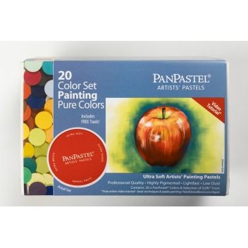 PAN30201 - 0879465002108 - Panpastel - Pastel Panpastel Set 20 couleurs + outils Basique