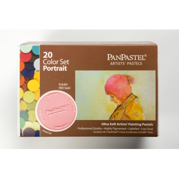 PAN30203 - 0879465002160 - Panpastel - Pastel Panpastel Set 20 couleurs + outils Portrait - 2