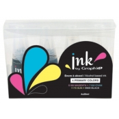 Ink by Graph\'it 4 Recharges d\'Encre Primary colours