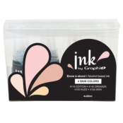 Ink by Graph\'it 4 Recharges d\'Encre Skin colours