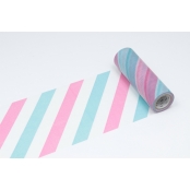 Masking Tape MT Casa Shade Spécial Vitre 15 cm Rayé rose et bleu