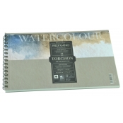 Papier Aquarelle Torchon spirale 13x21 300g 12 f.