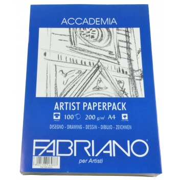 FDE16488 - 8001348164883 - Fabriano - Papier Fabriano Accademia Artist Paper Pack 100 f. A4 200g