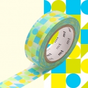 Masking Tape MT mosaïque formes bleu - maru blue