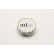 Masking Tape MT nuée de coeurs bleus - heart stamp blue