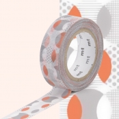 Masking Tape MT cercles orange - overlapped orange