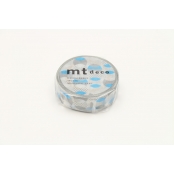 Masking Tape MT cercles bleu - overlapped blue