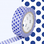 Masking Tape MT Pois bleu foncé - dot night blue