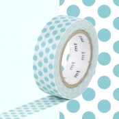 Masking Tape MT Pois bleu lagon - dot soda