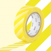 Masking Tape MT rayures jaune - stripe lemon