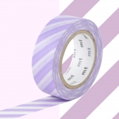 Masking Tape MT rayures lilas - stripe lilac