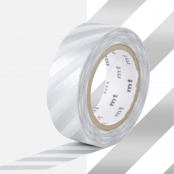 Masking Tape MT rayures argent - stripe silver