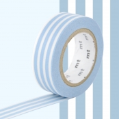 Masking Tape MT Lignes bleu glacier - border ice