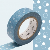 Masking Tape MT fleur de coton bleu - yukiwa