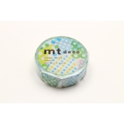 Masking Tape MT collage Pois bleu - negapoji blue