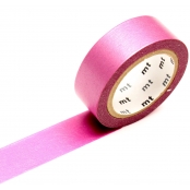 Masking Tape MT 1,5 cm Uni Pearl irisé magenta