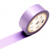 Masking Tape MT 1,5 cm Uni Pearl irisé lilas - lilac