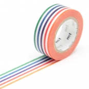 Masking Tape MT Kids Lignes multicolores - colourful border