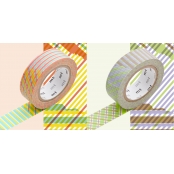 Masking Tape MT Set écossais stripe - checked - red x green