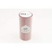 Masking Tape MT Casa Lignes 10 cm rouge - border strawberry