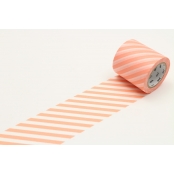 Masking Tape MT Casa Rayé 5 cm rose saumon - salmon pink