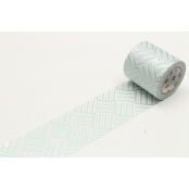 Masking Tape MT Casa Rayé 5 cm tressage bleu argent - corner izumi