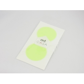 Masking Tape MT Casa Seal Sticker rond en washi shocking green