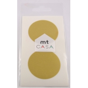 Masking Tape MT Casa Seal Sticker rond en washi or - gold